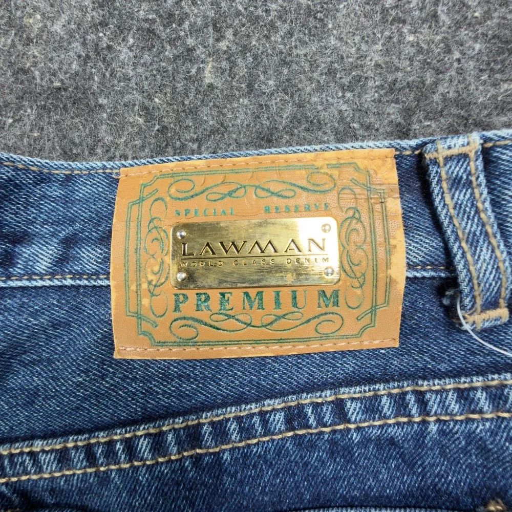 Lawman 90s Vintage High Rise Denim Shorts Womens 11/12 Blue NWT VERA YR77